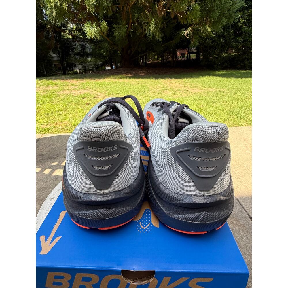 Brooks Ghost Max Running Shoes Gray Black Orange Men’s Size 12.5 NWT - Picture 5 of 7